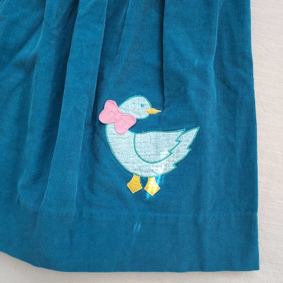 Vintage Duck Applique Dress kids 6x - Picture 2 of 7